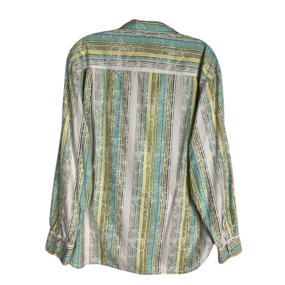 Tommy Bahama Men's XL Cotton Silk Blend Long Sleeve Summer‎ Striped Multicolor - Picture 8 of 8